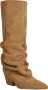 AZALEA WANG Francoise Knee High Slouch Leather Boot