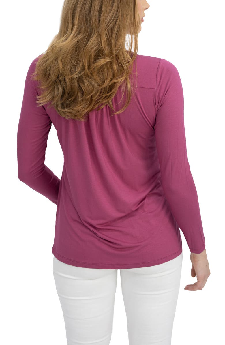 Angel Maternity Petal Front Maternity/Nursing Top, Alternate, color, 