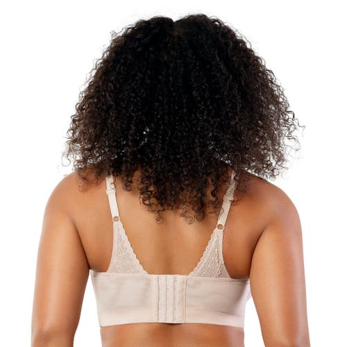 Parfait Mia Dot Wire-free Padded Mesh Bralette In Cameo Rose