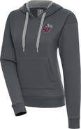 ANTIGUA Women's Antigua Charcoal Liberty Flames Victory Pullover Hoodie