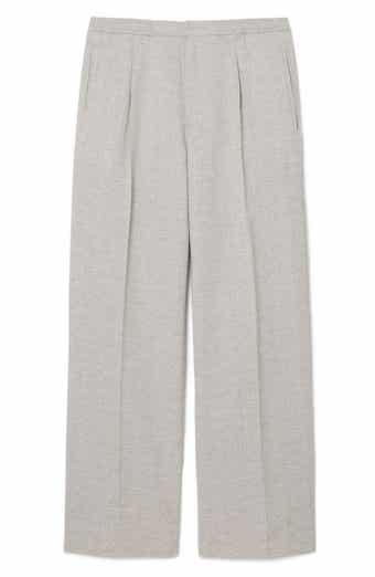 Pleated Relaxed Straight Leg Pants