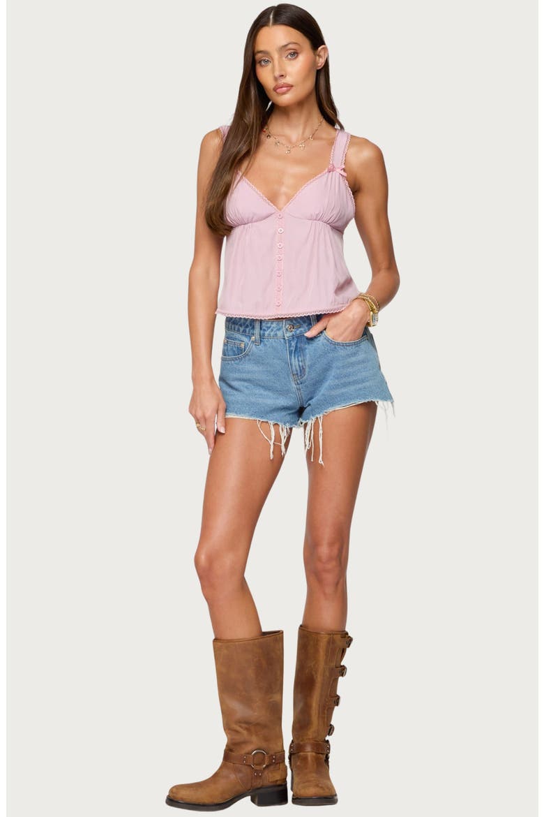 Andea Babydoll Tank, Alternate, color, PINK