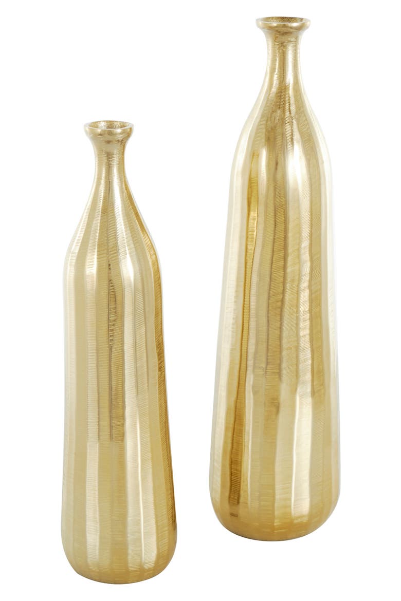 Golden Set of 2 Vase Set, Main, color, GOLD