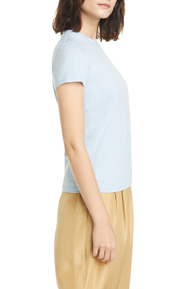 Essential Pima Cotton Crewneck Tee, Alternate, color, SEASCAPE