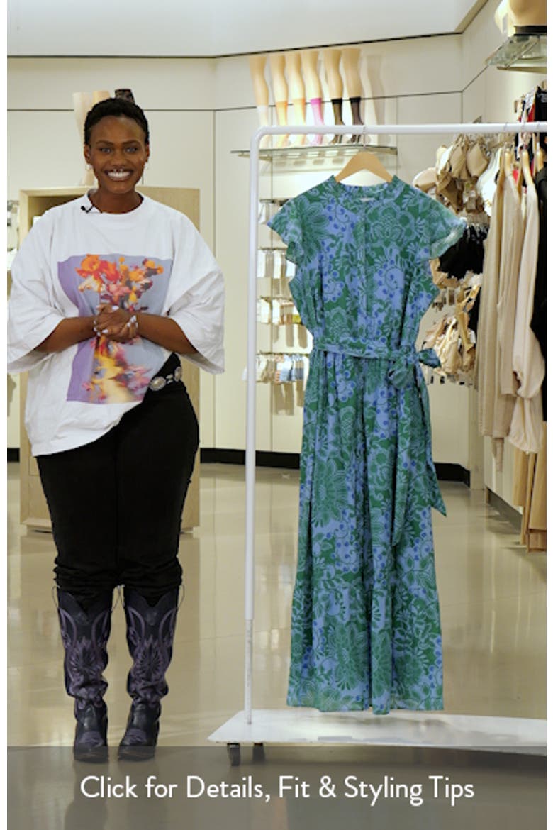Tressa Floral Print Maxi Dress video