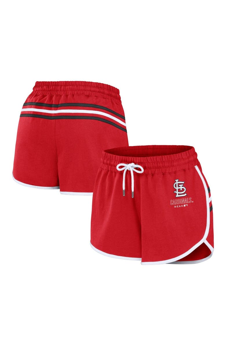 WEAR by Erin Andrews Women's WEAR by Erin Andrews Red St. Louis Cardinals Logo Shorts, Main, color, 