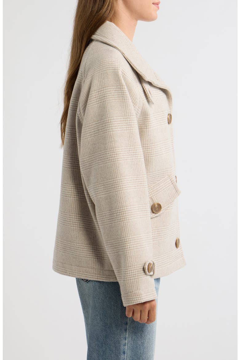 Plaid Wool Blend Jacket, Alternate, color, TAN CLASSIC PLAID