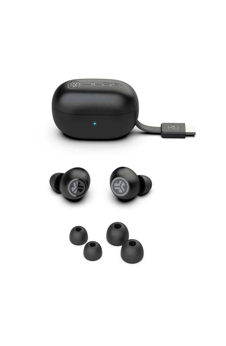 JLab GO Pop ANC True Wireless Earbuds, Alternate, color, Black