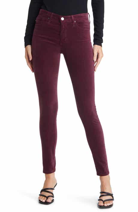 AG The Farrah High Waist Velvet Jeans