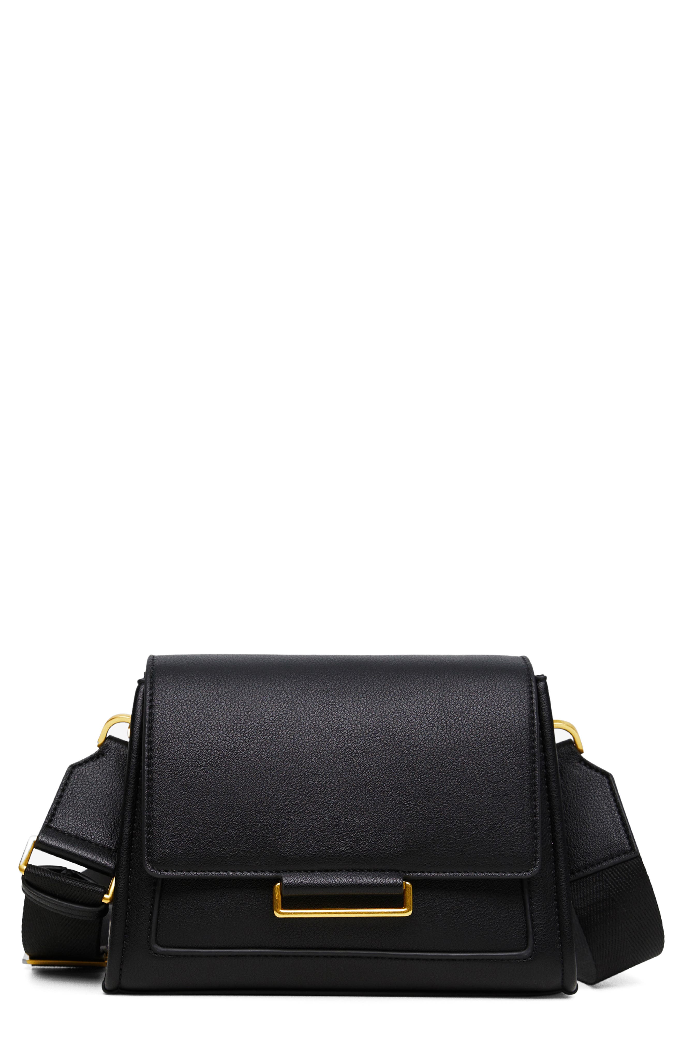 MANGO Flap Crossbody Bag, Main, color, 