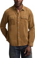 Lucky Brand Cotton Corduroy Button-Up Utility Shirt