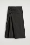 COS Twist-Detail Jersey Midi Skirt