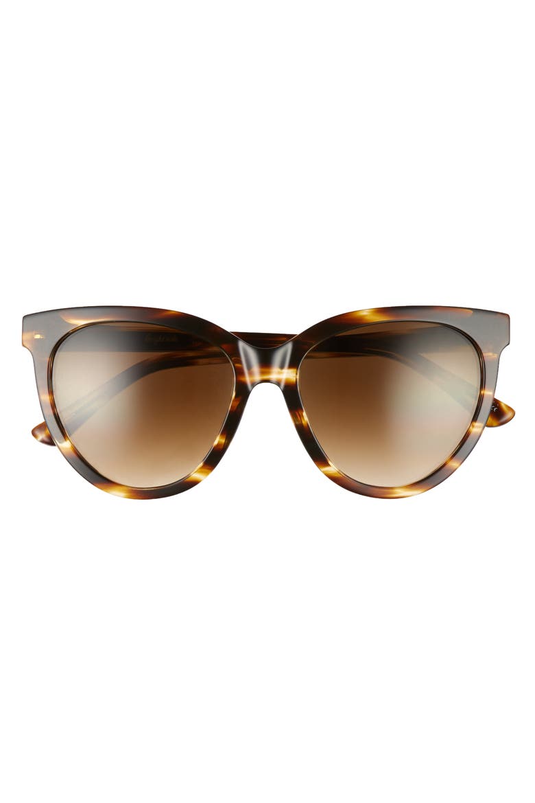 Beverly 55mm Cat Eye Sunglasses, Alternate, color, TORTOISE/ BROWN GRADIENT