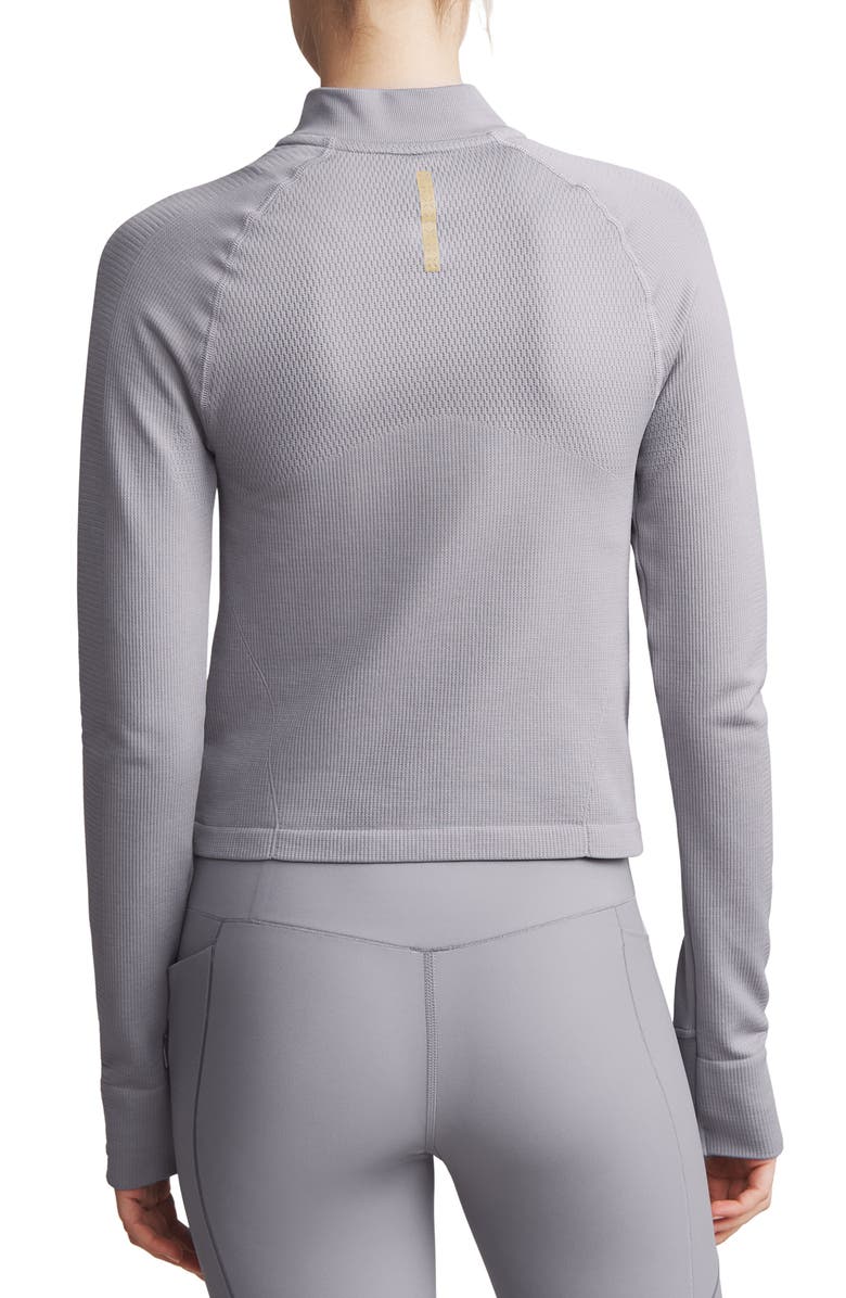 Rhone Breakaway Seamless Quarter Zip Pullover, Alternate, color, Grey Silver