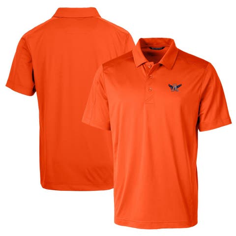 Men's Cutter & Buck Orange Auburn Tigers Team Logo Big & Tall Prospect Textured Stretch Polo