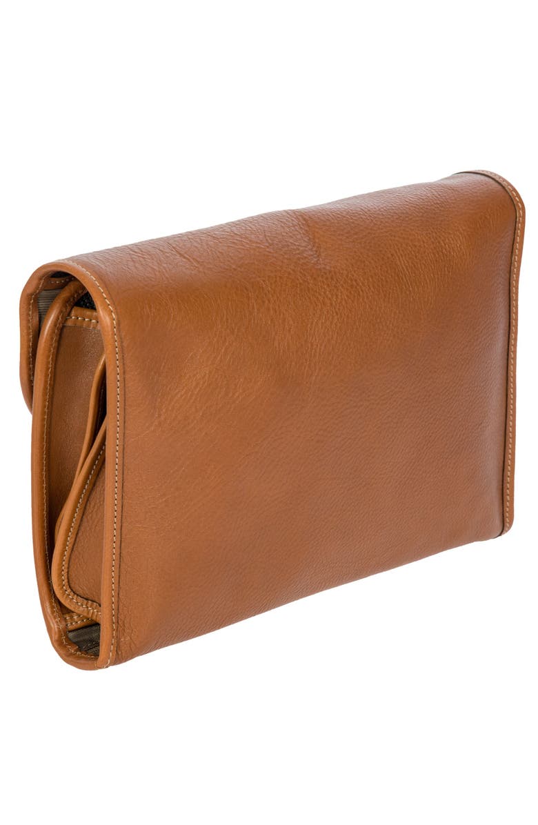 Bric's Life Pelle Tri-fold Traveler, Alternate, color, Cognac