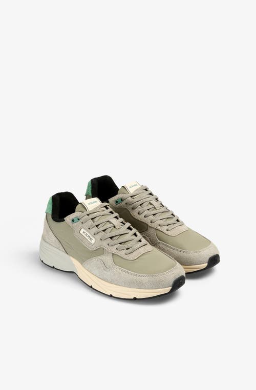 Scalpers Contrasting Suede Sneaker In Neutral