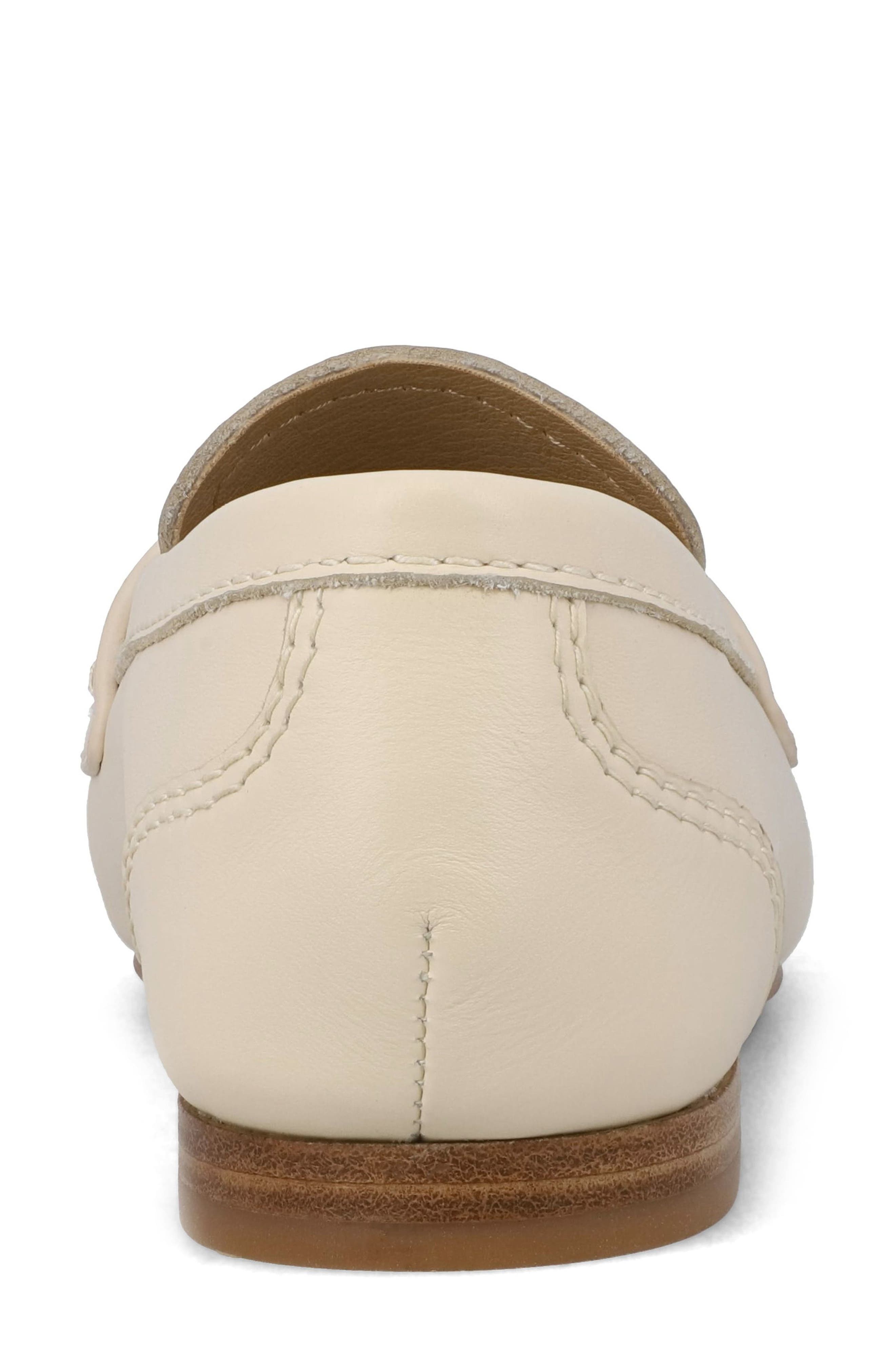 Bahar Penny Loafer, Alternate, color, BONE LEATH