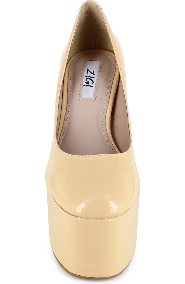 ZIGI Giorgia Platform Pump, Alternate, color, Nude Patent