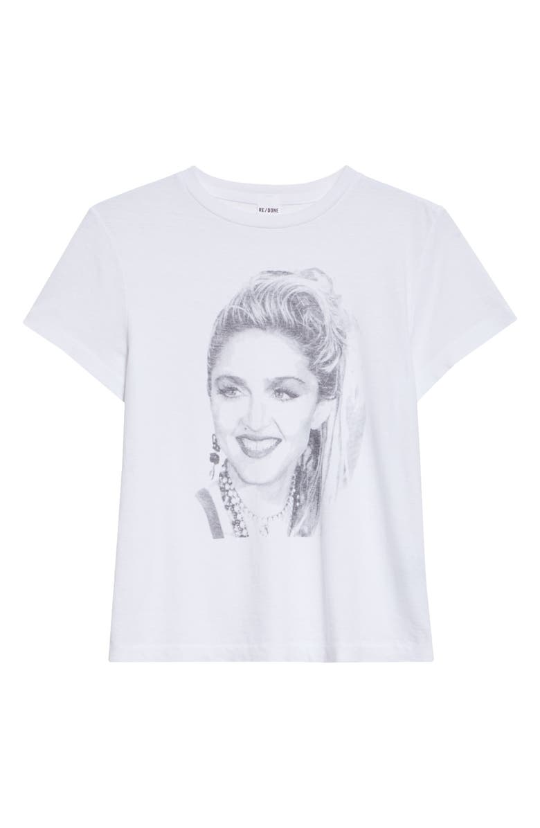 Re/Done Madonna Cotton Graphic T-Shirt, Alternate, color, 