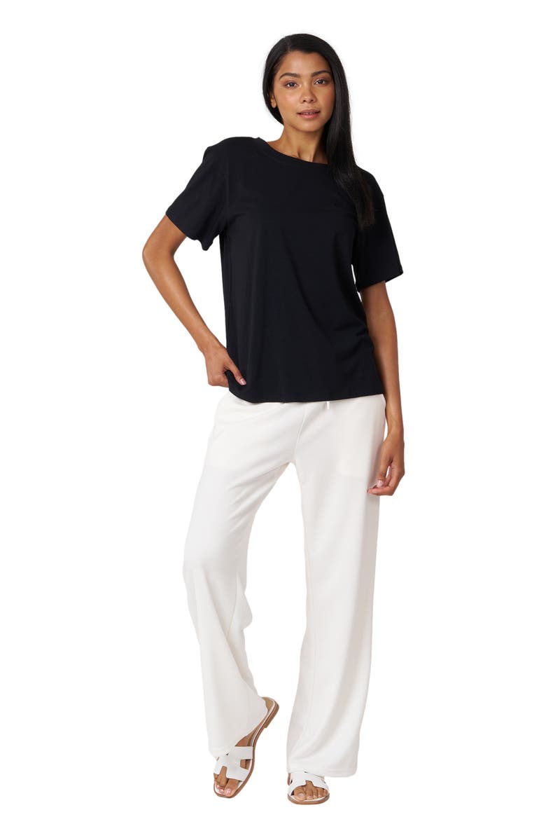 Rebody Active Rebody Essentials Oversized Short Sleeve Top, Alternate, color, Black