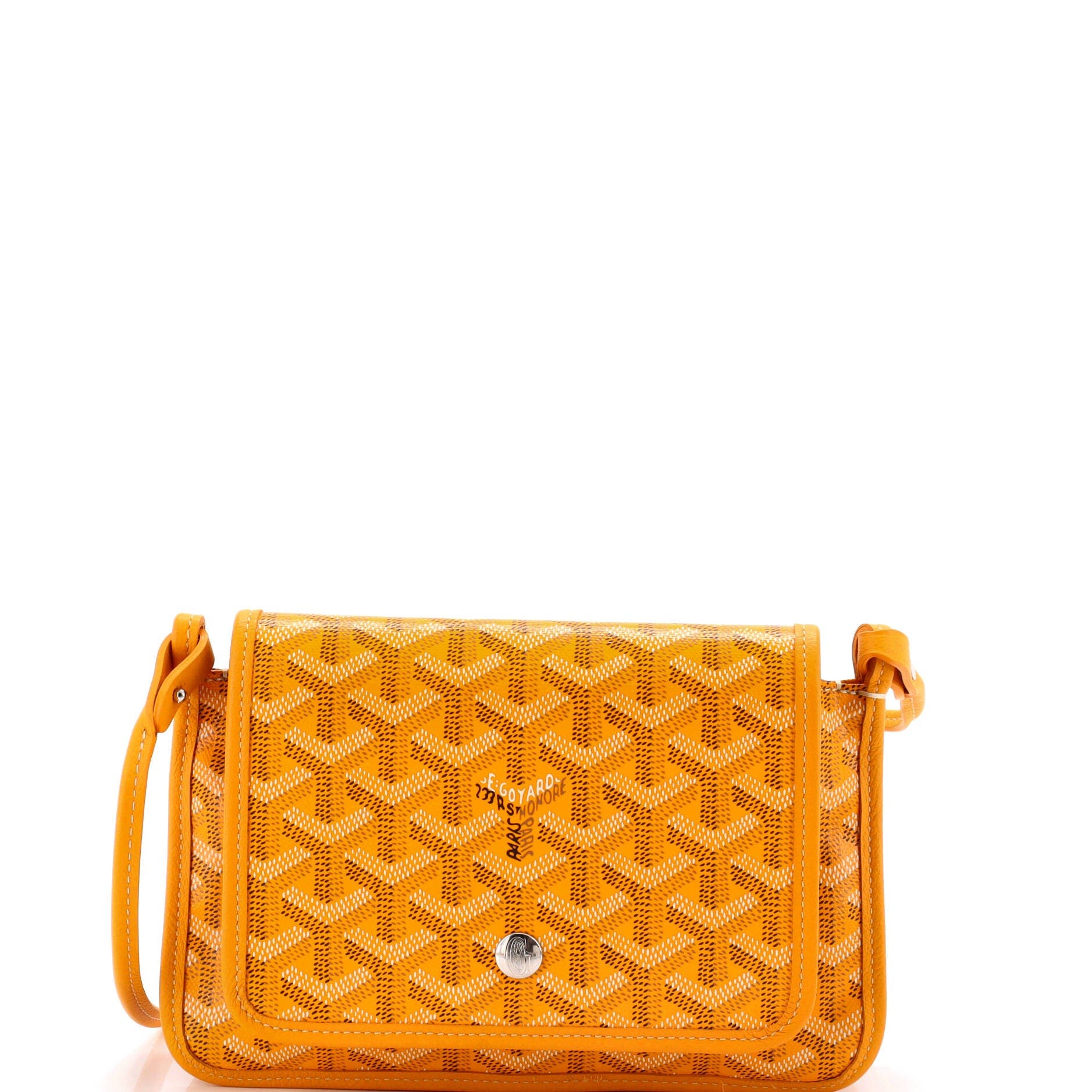 Plumet Clutch Wallet Coated Canvas, Main, color, Yellow