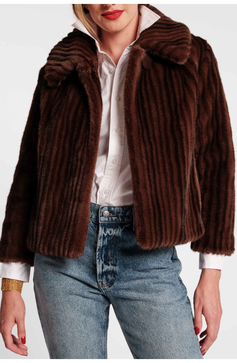 Frances Valentine Babe Jacket, Main, color, Brown/Multi