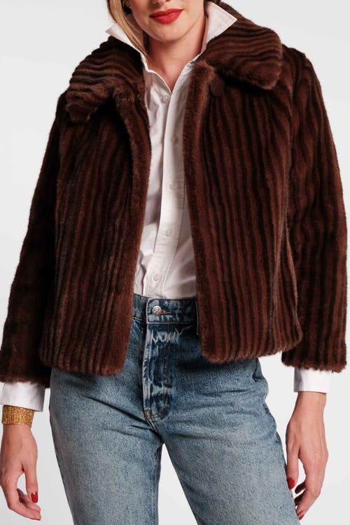 Frances Valentine Babe Jacket In Brown