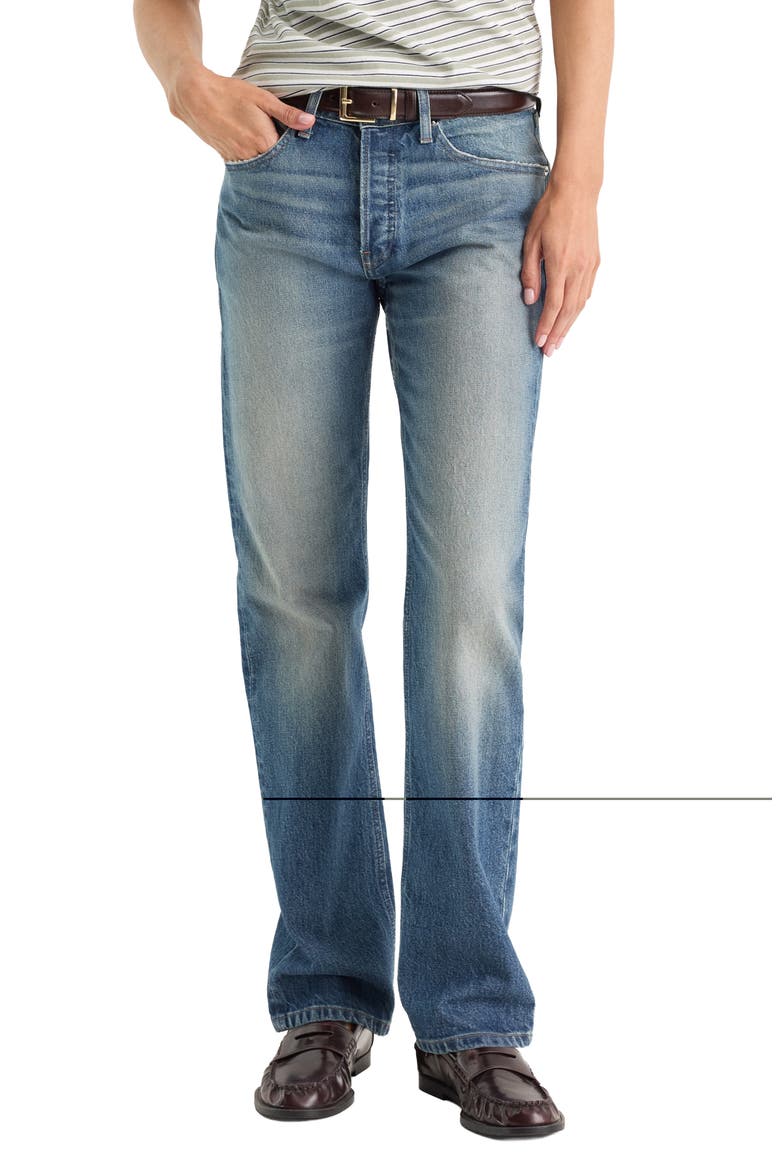 Mid Rise Straight Leg Jeans, Main, color, INDIGO1282