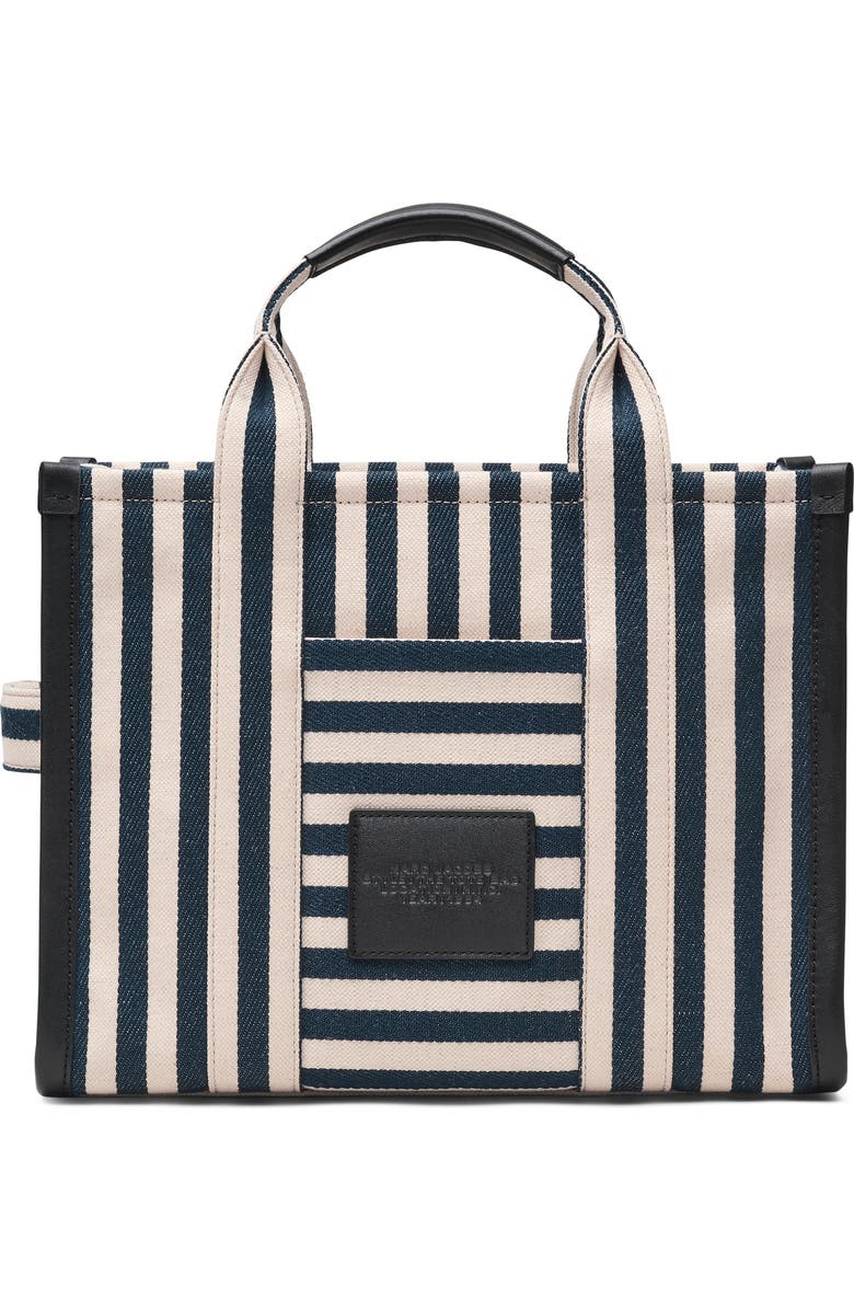 Marc Jacobs The Stripe Canvas Medium Tote, Alternate, color, Blue Sea Multi