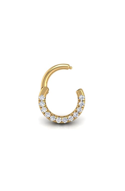 Seed2stone Pavé-all-day Flat Hoop In Gold
