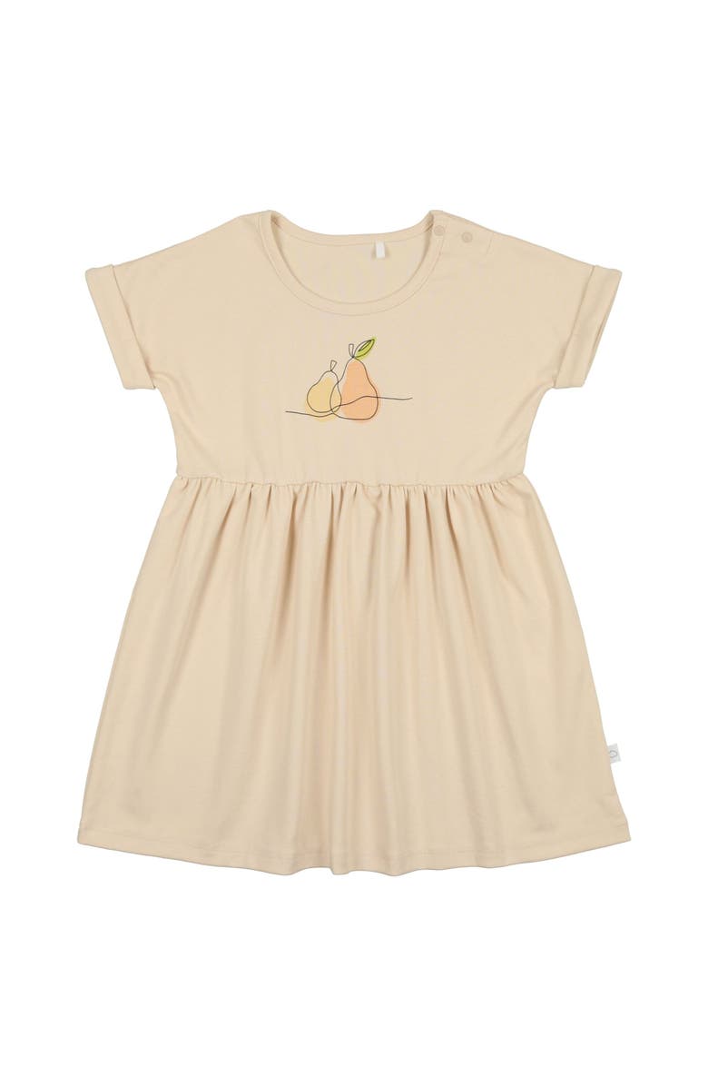 Pouf Pear Graphic Dress, Main, color, Cream