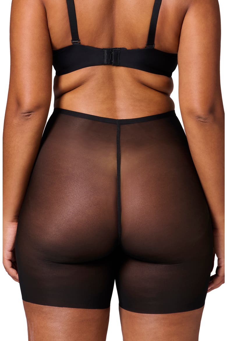 Essential Uplifting Mid Rise Shaper Shorts, Alternate, color, BLACK
