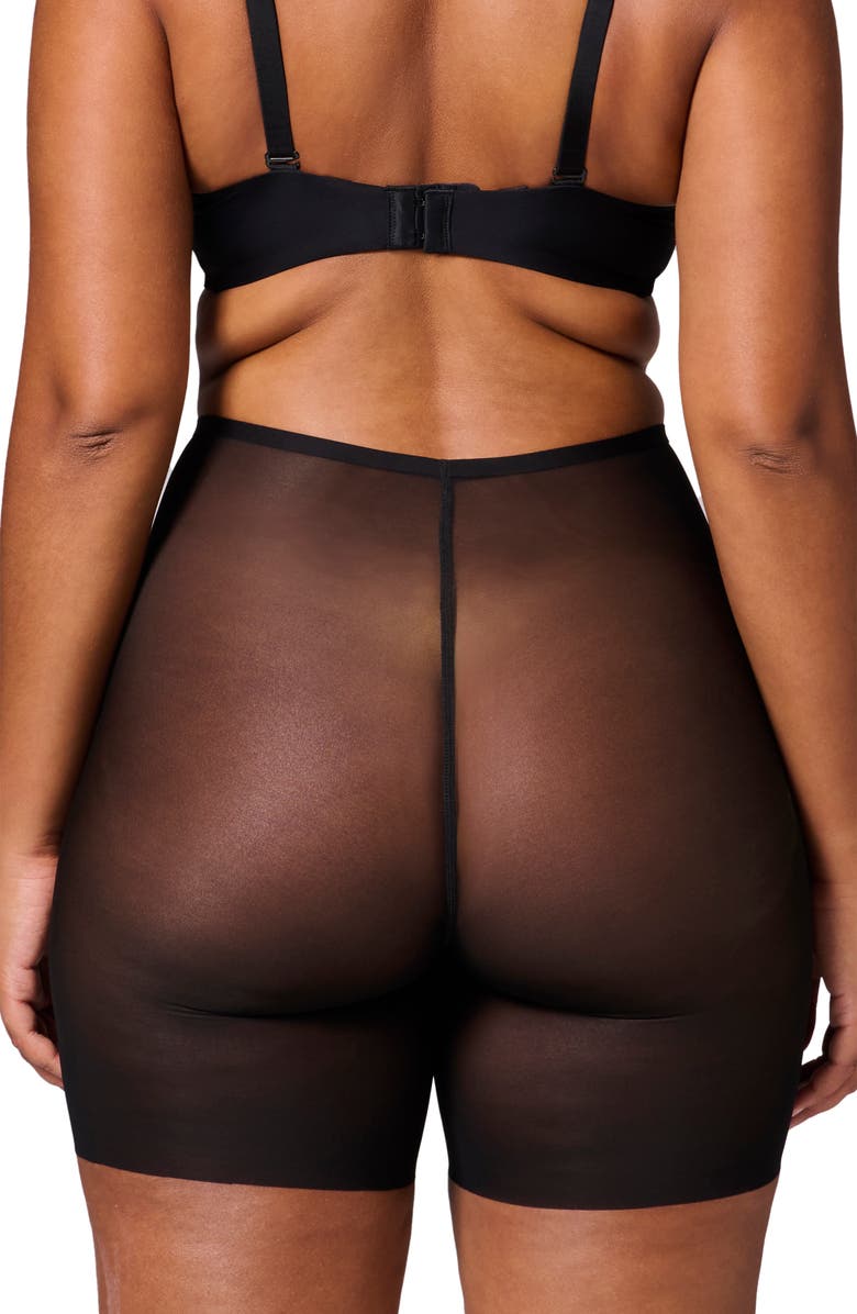 Simone Perele Essential Uplifting Mid Rise Shaper Shorts, Alternate, color, Black