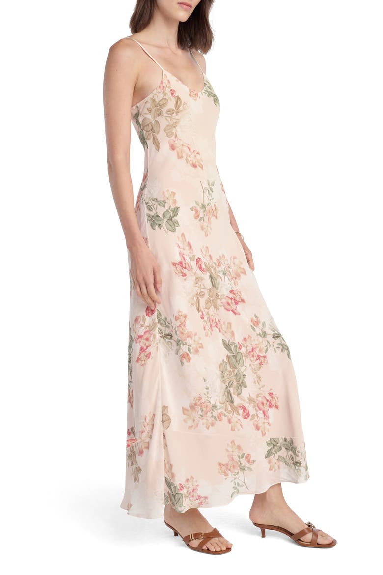 The Favorite Floral Georgette Slipdress, Alternate, color, LIGHT PEACH ROSE