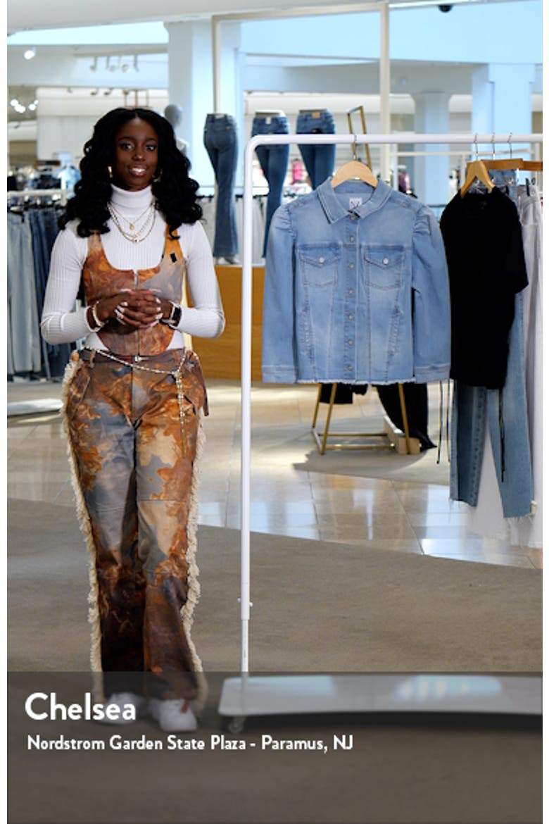 Femme Sleeve Crop Denim Jacket video