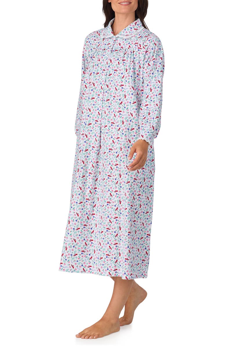 Lanz of Salzburg Ballet Cotton Flannel Nightgown, Alternate, color, 