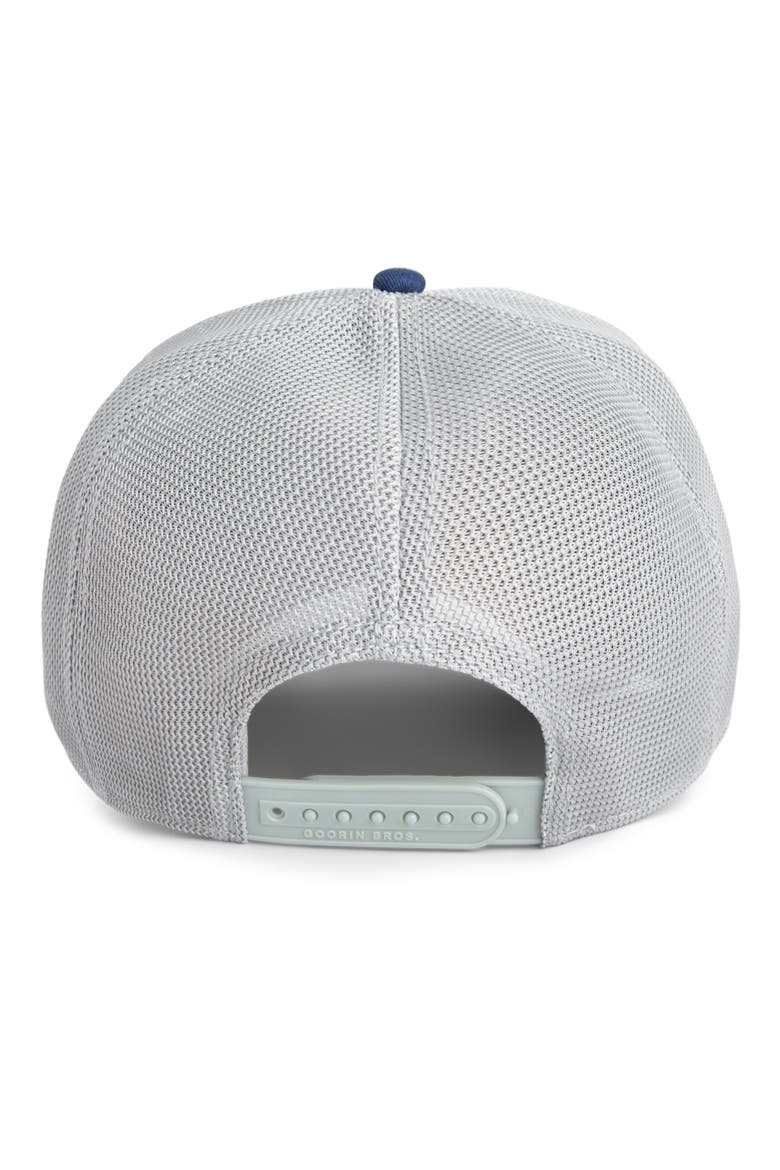 Tricolor Raven Patch Trucker Hat, Alternate, color, MULTI COLOR