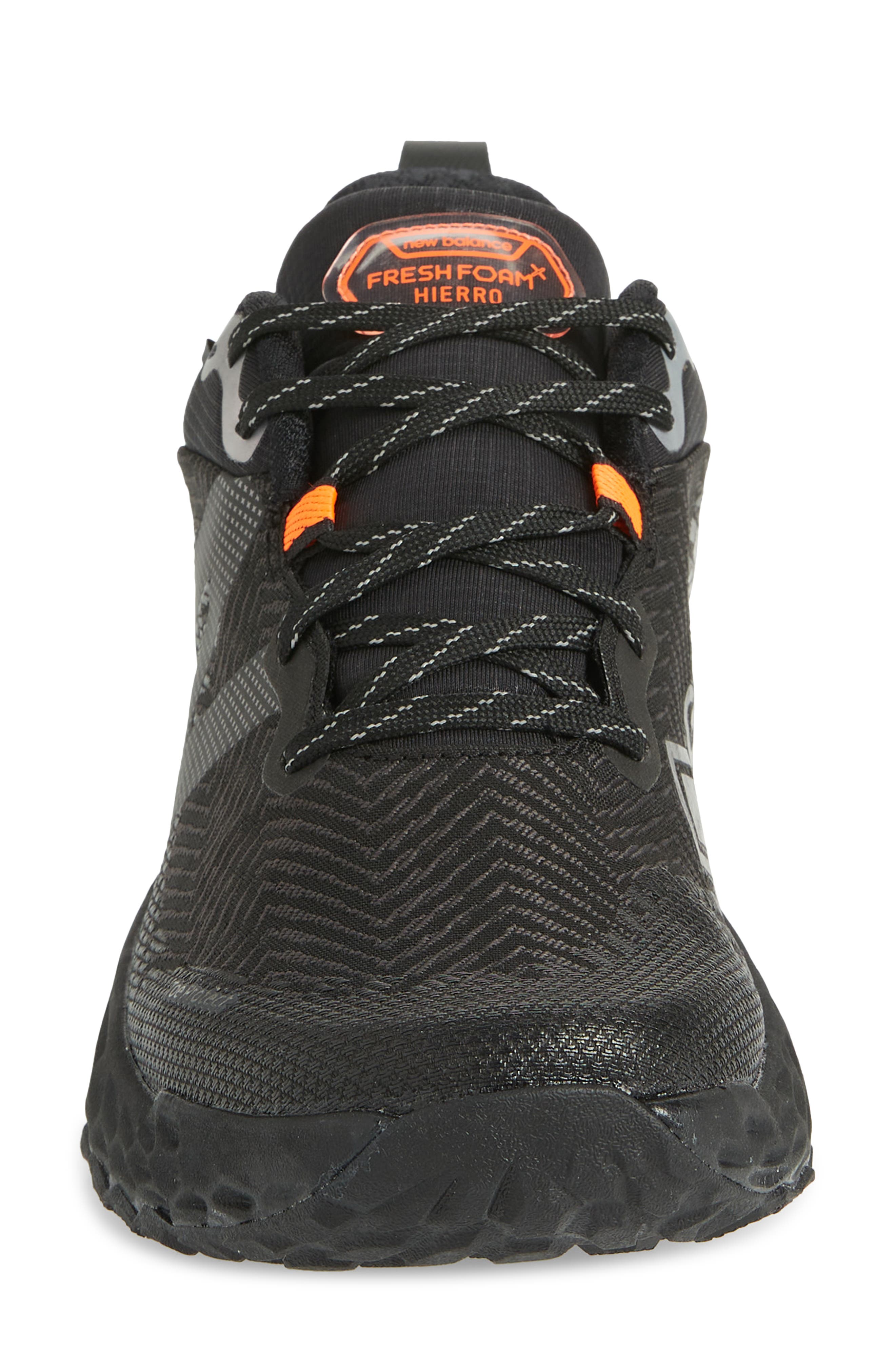 Fresh Foam Hierro v6 Trail Running Shoe, Alternate, color, BLACK