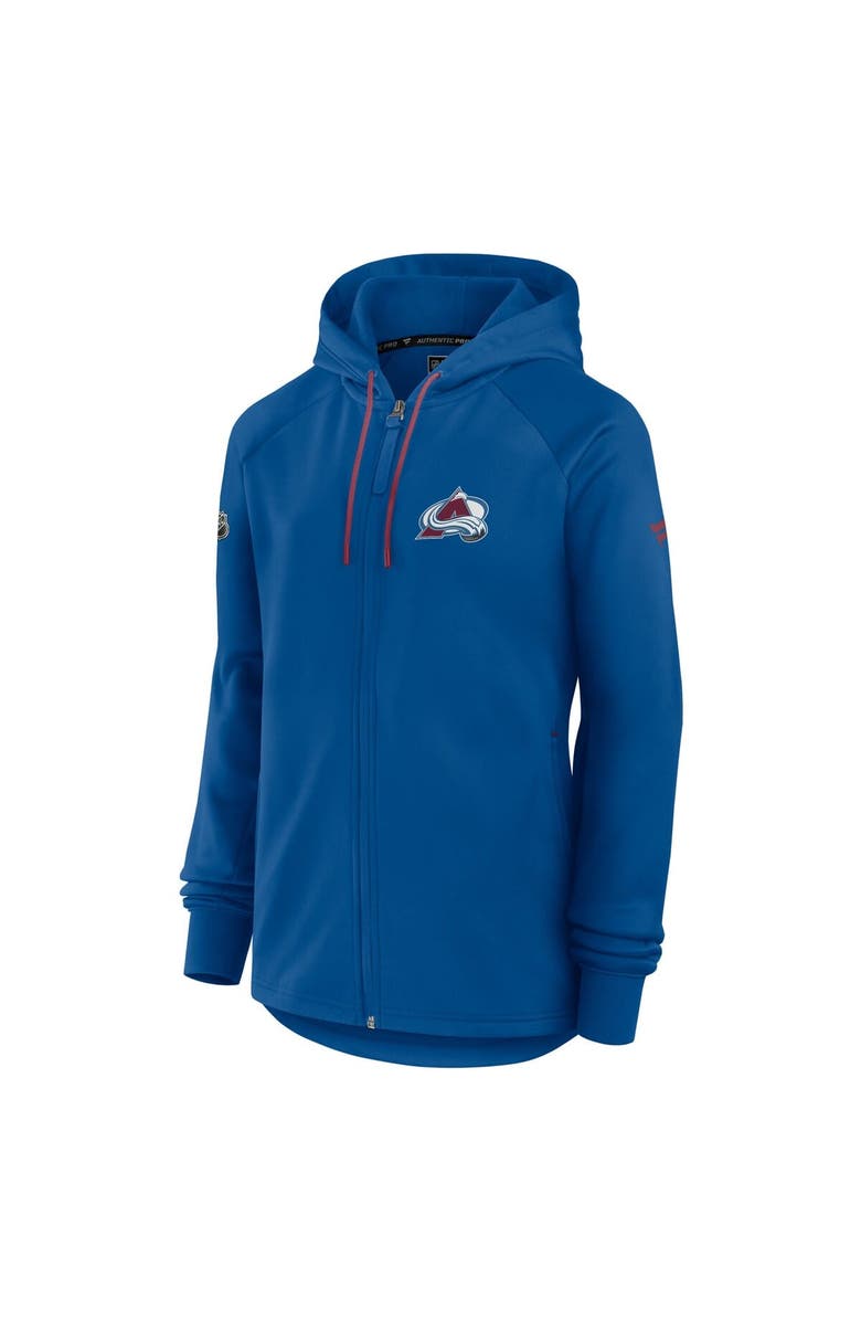 FANATICS Women's Fanatics  Blue Colorado Avalanche Authentic Pro Rink Fleece Full-Zip Jacket, Alternate, color, 