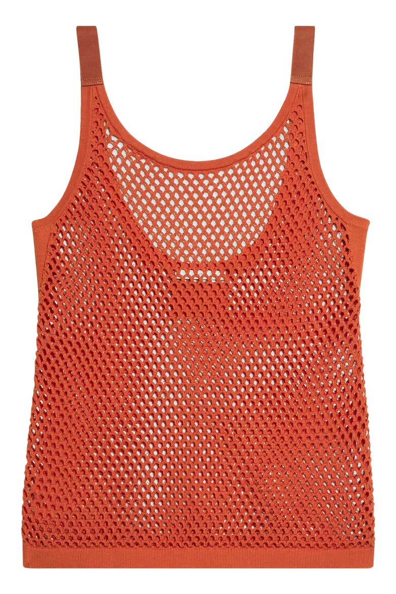 Mesh Cotton Tank, Alternate, color, SAFETY ORANGE