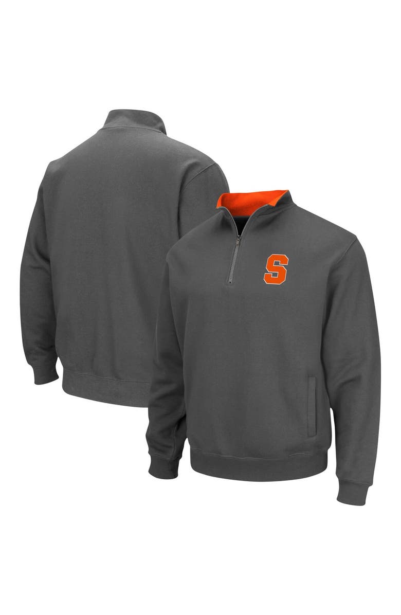 COLOSSEUM Men's Colosseum Charcoal Syracuse Orange Tortugas Team Logo Quarter-Zip Jacket, Main, color, Charcoal