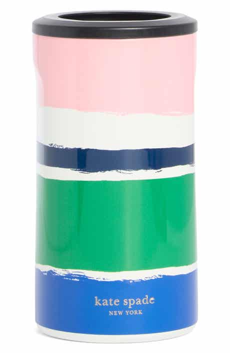 Striped Stainless Steel Can Koozie