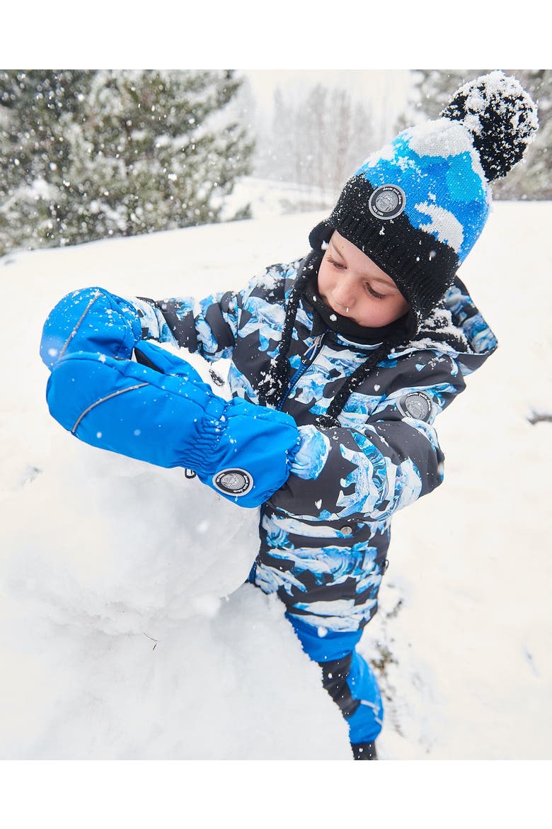 Boy's Solid Mittens Royal Blue, Alternate, color, Princess Blue