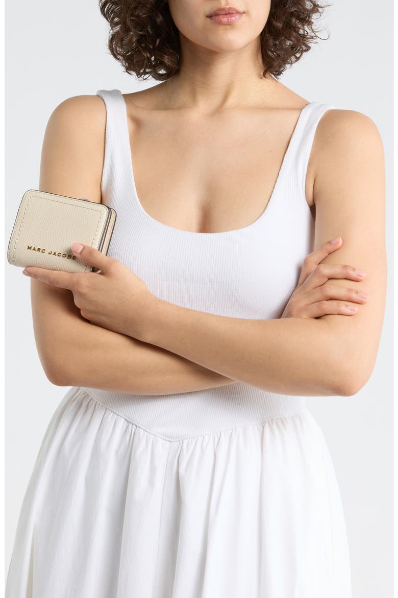 Mini Compact Wallet, Alternate, color, MARSHMALLOW