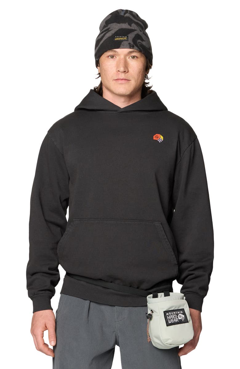 Mountain Hardwear Tricolor Logo Graphic Hoodie, Alternate, color, Stealth Grey