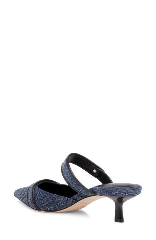 L AGENCE L'AGENCE GILLIANE MARY JANE POINTED TOE KITTEN HEEL MULE 