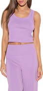 Spiritual Gangster Iris Racerback Ribbed Crop Tank