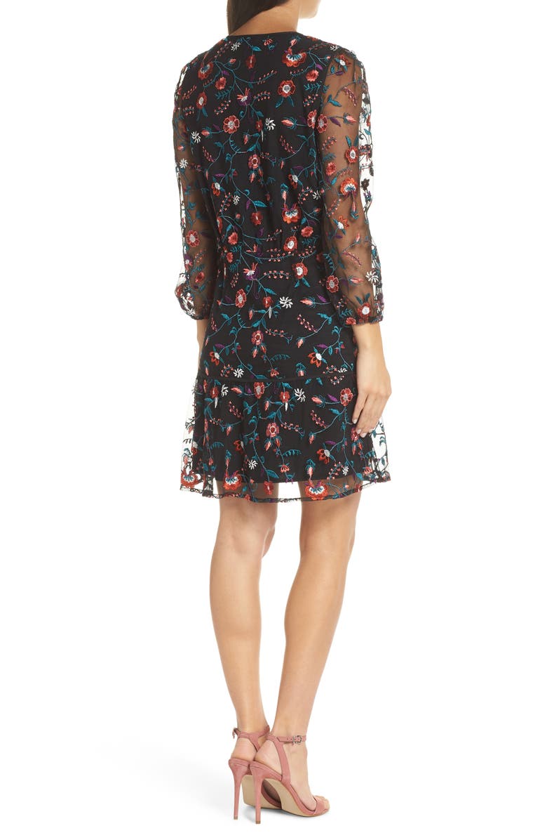 Sam Edelman Embroidered Mesh Dress, Alternate, color, 
