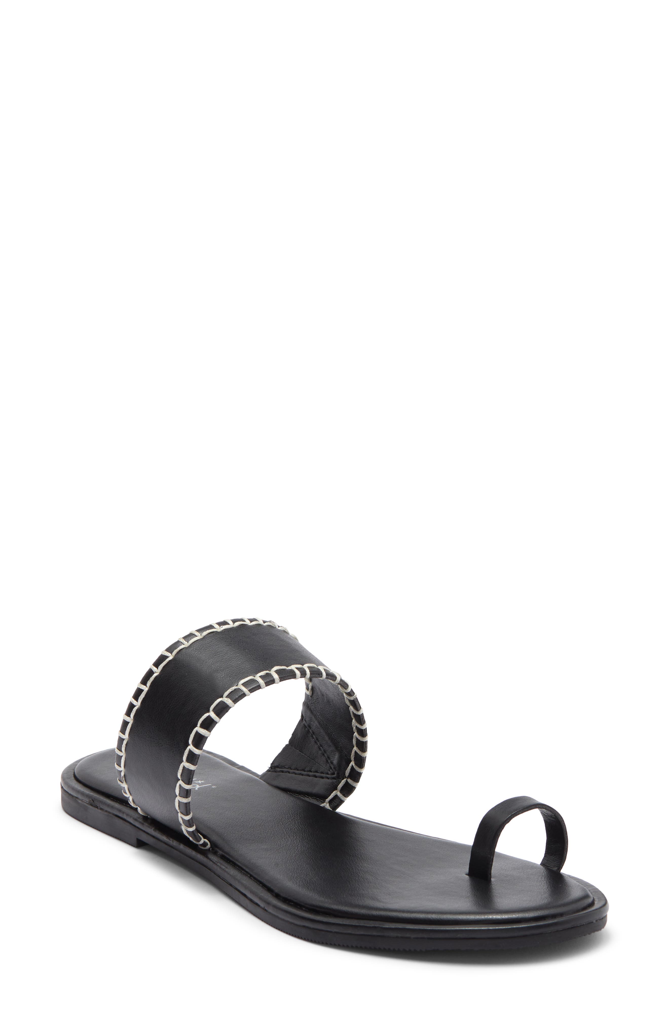 Splendid Yuna Toe Loop Sandal, Main, color, Black